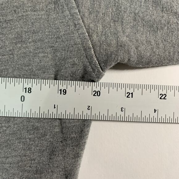 Norma Kamali M Long Sleeve Heather Gray Sweatshirt Dress Drawstring - Picture 6 of 8